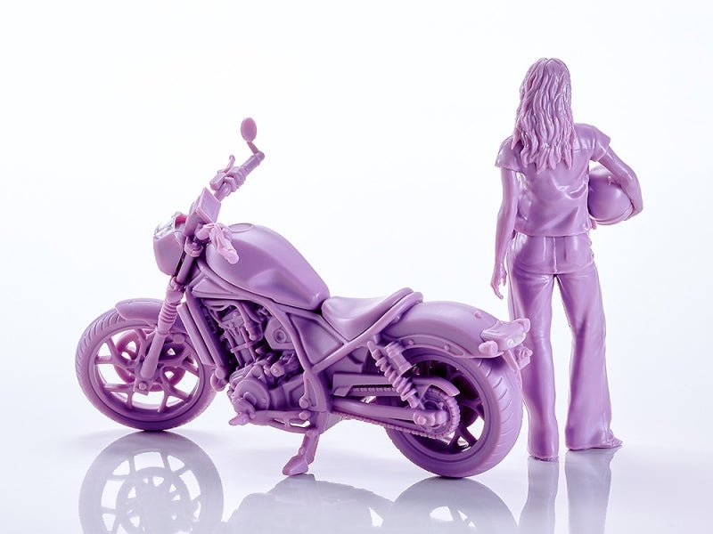 (Plastic Model Kit) PLAMAX MF-101 Rider's portrait Honda Rebel 1100 Lavender 1/20