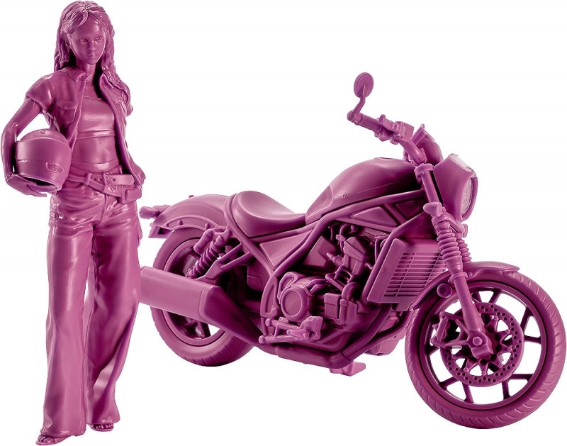 (Plastic Model Kit) PLAMAX MF-101 Rider's portrait Honda Rebel 1100 Wine Red 1/20