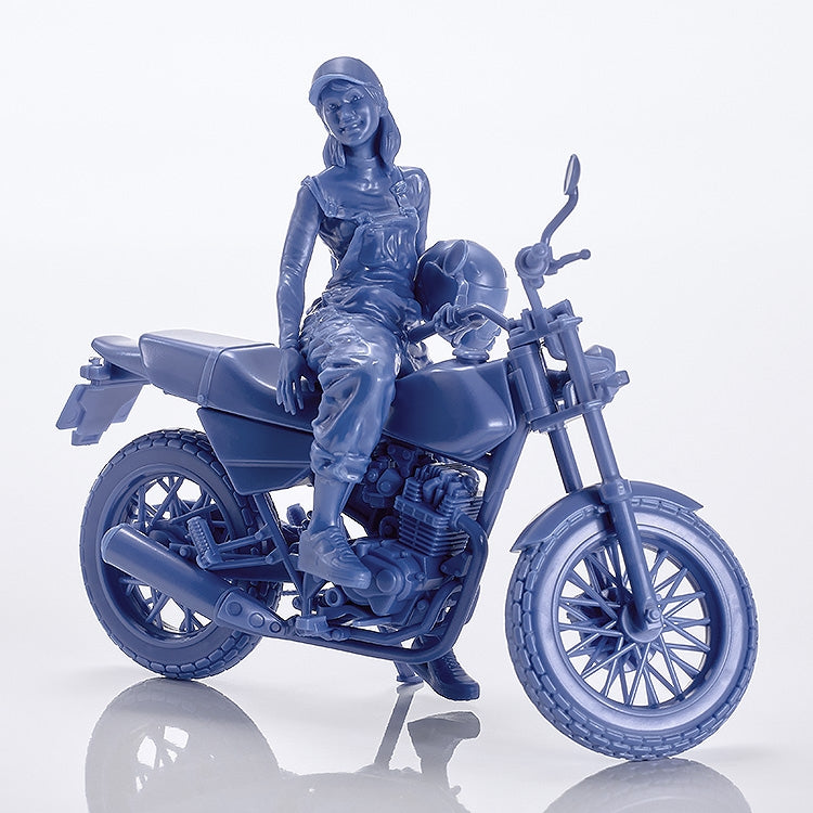 (Plastic Model Kit) PLAMAX MF-103 Rider's portrait Honda FTR 223 Blue 1/20