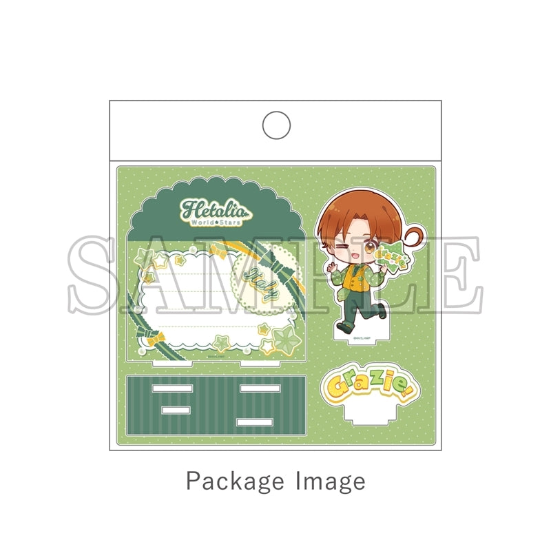 (Goods - Stand Pop) Hetalia World Stars Card Style Acrylic Stand Thank You Card / Italy