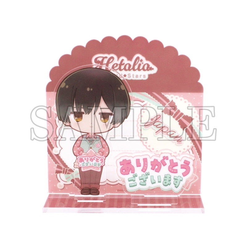 (Goods - Stand Pop) Hetalia World Stars Card Style Acrylic Stand Thank You Card / Japan