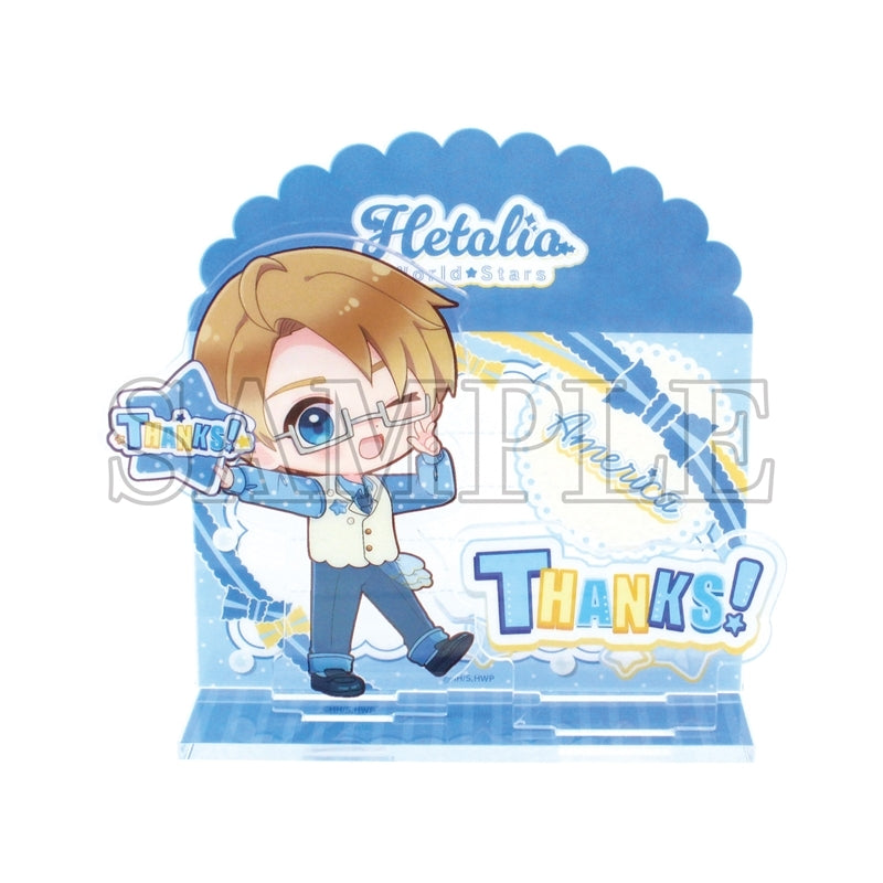 (Goods - Stand Pop) Hetalia World Stars Card Style Acrylic Stand Thank You Card / America