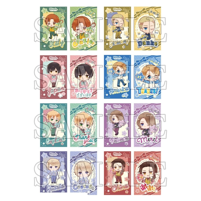 (1BOX=8)(Goods - Bromide) Hetalia World Stars Collection Smaroid Smartphone Bromide Thank You Card