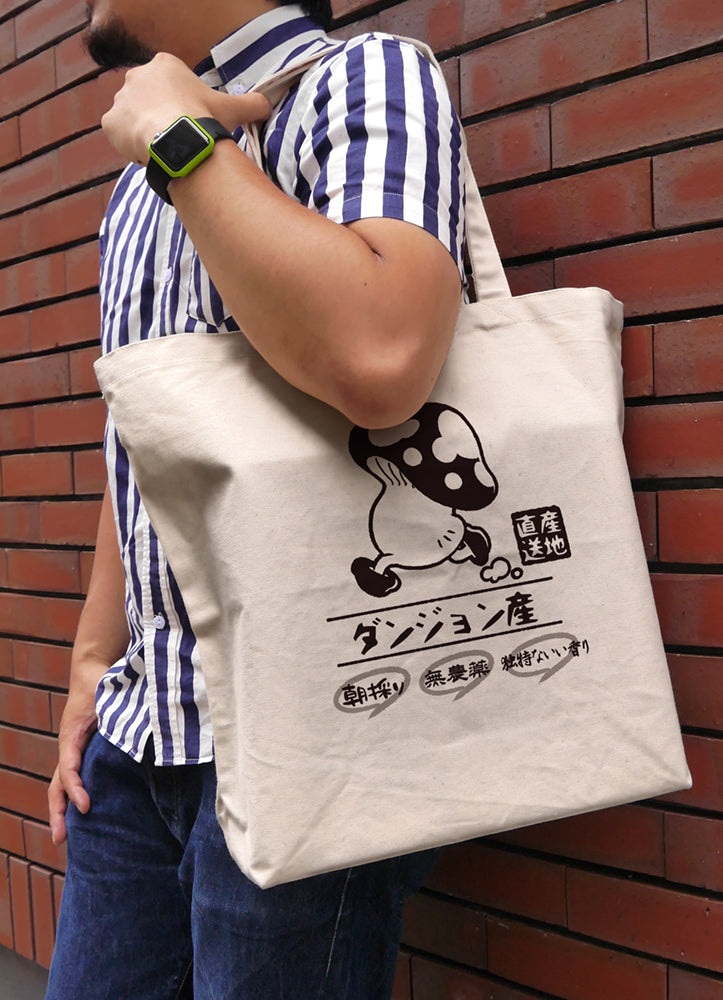 (Goods - Bag) Delicious in Dungeon Walking Mushroom Large Tote - NATURAL