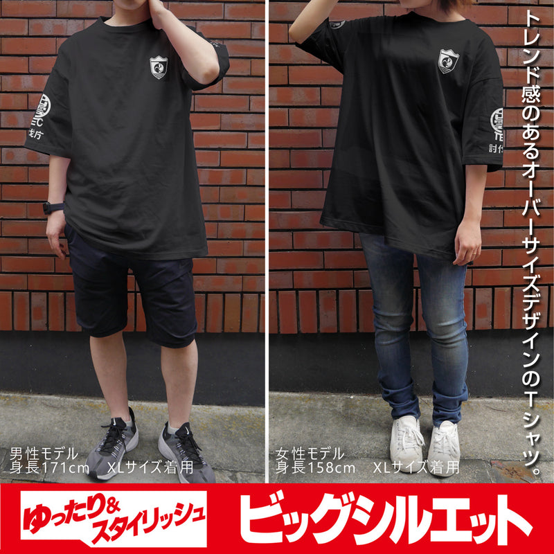 (Goods - Shirt) Kaiju No. 8 The Third Division Loose Silhouette T-Shirt - BLACK