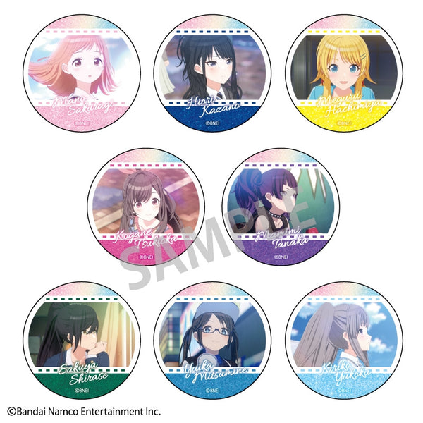 (1BOX=8)(Goods - Badge) THE IDOLM@STER SHINY COLORS Trading Glitter Button Badge vol. 1