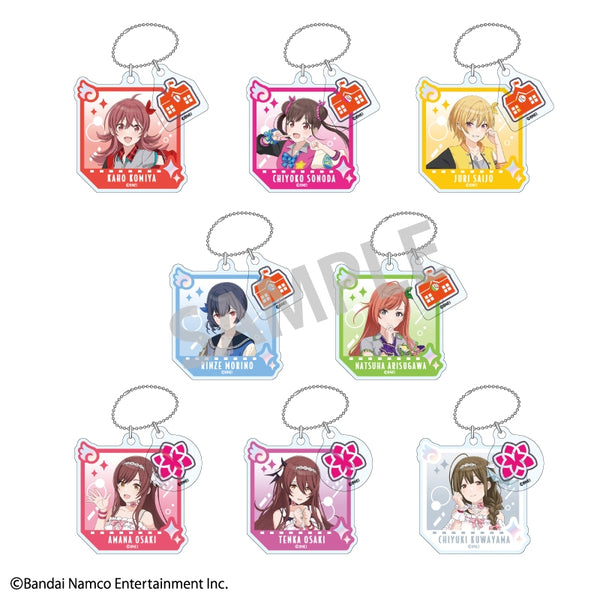 (1BOX=8)(Goods - Key Chain) THE IDOLM@STER SHINY COLORS Trading Double Charm Acrylic Key Chain vol. 2