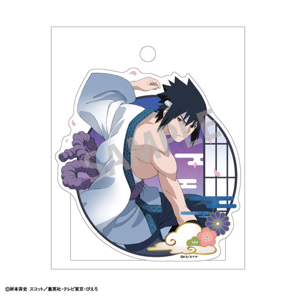 (Goods - Sticker) Naruto: Shippuden Die-cut Sticker Sasuke Uchiha - Japanese Dancing