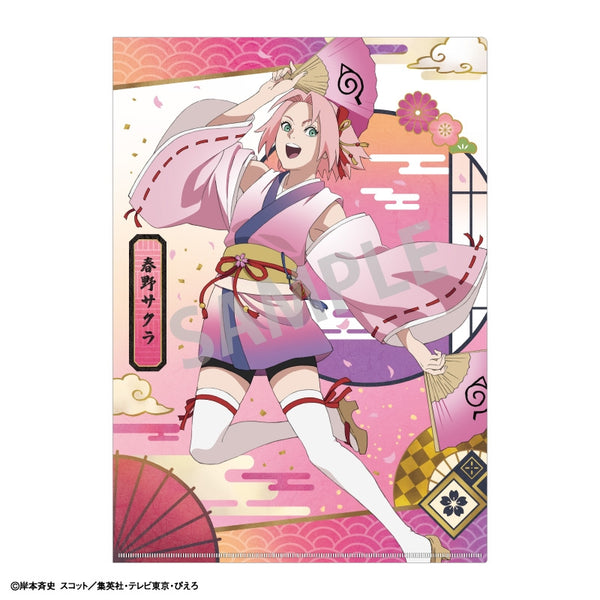 (Goods - Clear File) Naruto: Shippuden A4 Single Pocket Clear File Sakura Haruno - Japanese Dancing