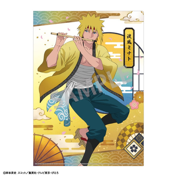 (Goods - Clear File) Naruto: Shippuden A4 Single Pocket Clear File Minato Namikaze - Japanese Dancing