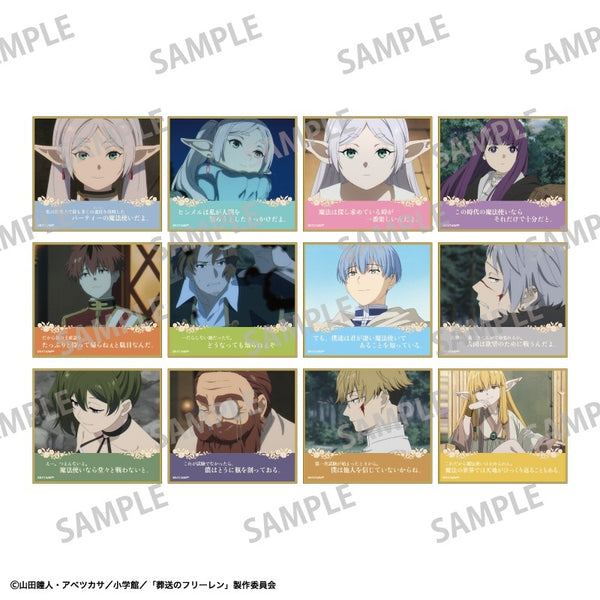 (1BOX=12)(Goods - Art Board) Frieren: Beyond Journey's End Trading Famous Quotes Mini Art Board