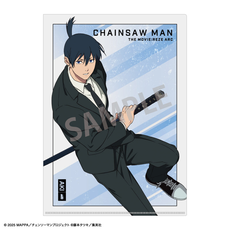 (Goods - Clear File) Chainsaw Man The Movie: Reze Arc A4 Single Clear File Aki Hayakawa Floating