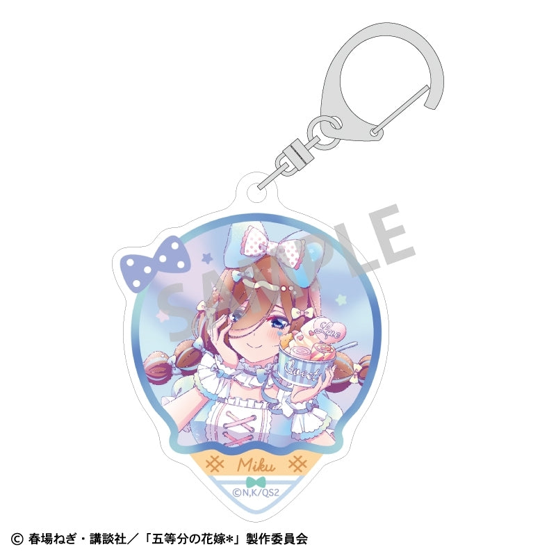 (Goods - Keychain) The Quintessential Quintuplets＊ Acrylic Keychain Miku Nakano Ice Cream Parlor/KAMIANI TOUCH