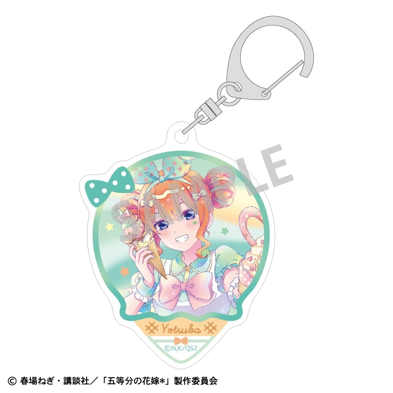 (Goods - Keychain) The Quintessential Quintuplets＊ Acrylic Keychain Yotsuba Nakano Ice Cream Parlor/KAMIANI TOUCH
