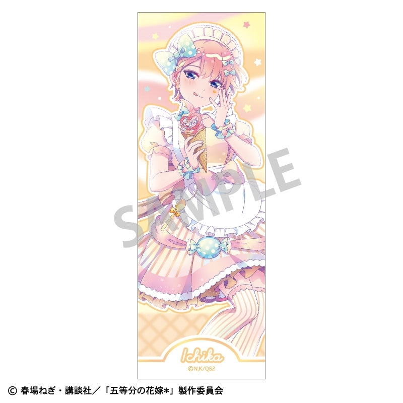 (Goods - Badge) The Quintessential Quintuplets＊ Long Square Button Badge Ichika Nakano Ice Cream Parlor/KAMIANI TOUCH