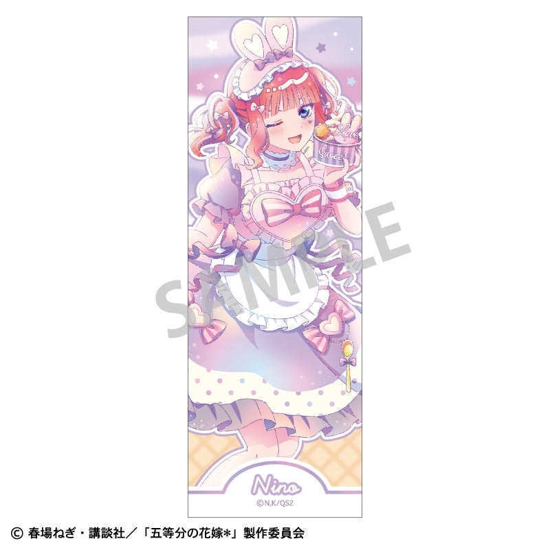 (Goods - Badge) The Quintessential Quintuplets＊ Long Square Button Badge Nino Nakano Ice Cream Parlor/KAMIANI TOUCH