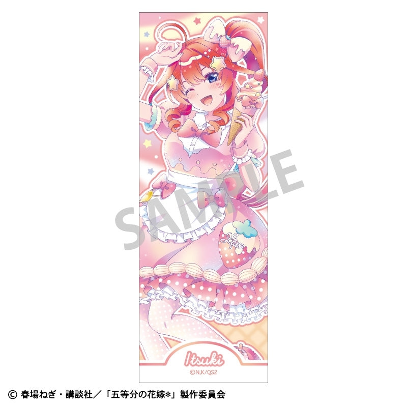 (Goods - Badge) The Quintessential Quintuplets＊ Long Square Button Badge Itsuki Nakano Ice Cream Parlor/KAMIANI TOUCH