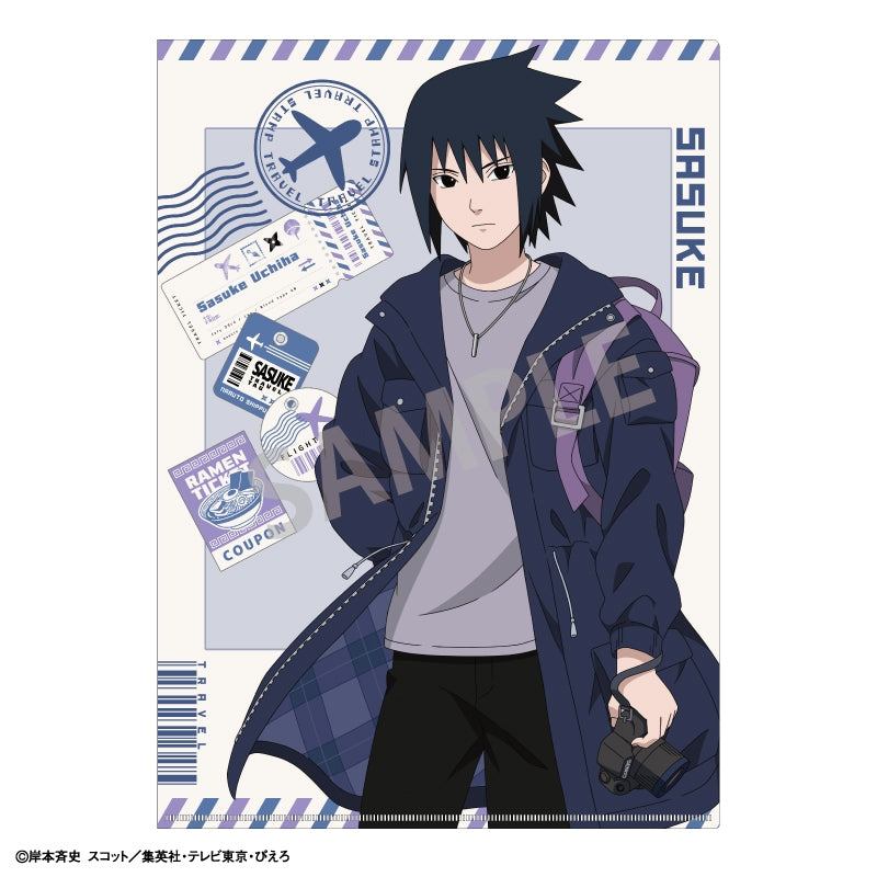 (Goods - Clear File) NARUTO Shippuden A4 Single Clear File Sasuke Uchiha/Fun Trip