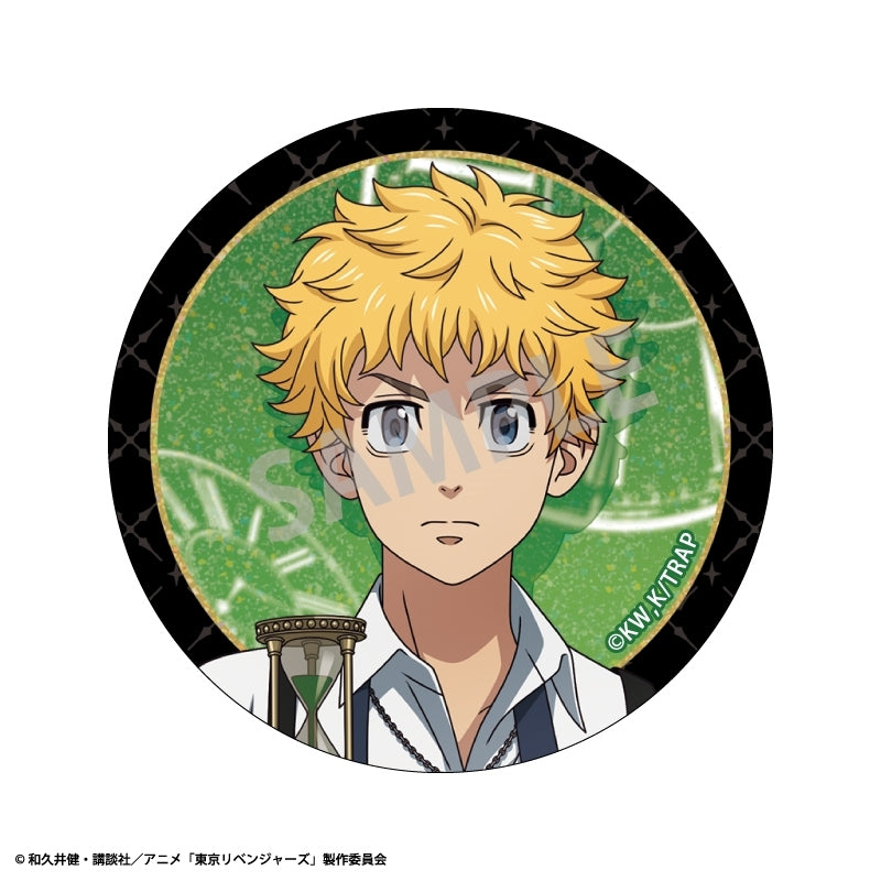 (1BOX=10)(Goods - Badge) Tokyo Revengers Trading GlitterButton Badge Monochrome x Pocket Watch Outfit