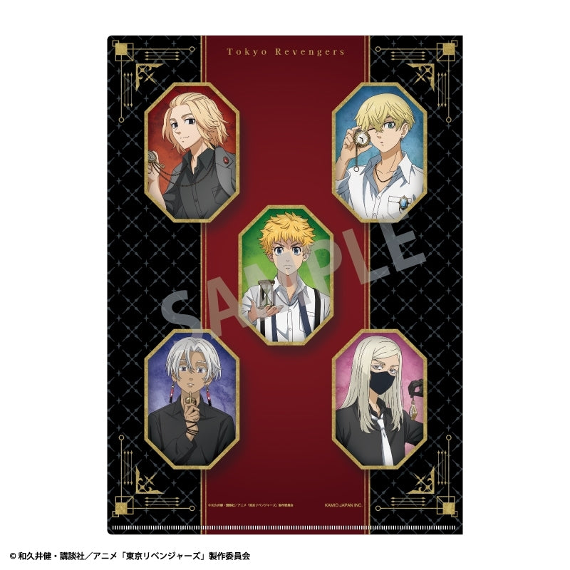 (Goods - Clear File) Tokyo Revengers A4 Single Clear File Takemichi Hanagaki/Ensemble Monochrome x Pocket Watch Outfit