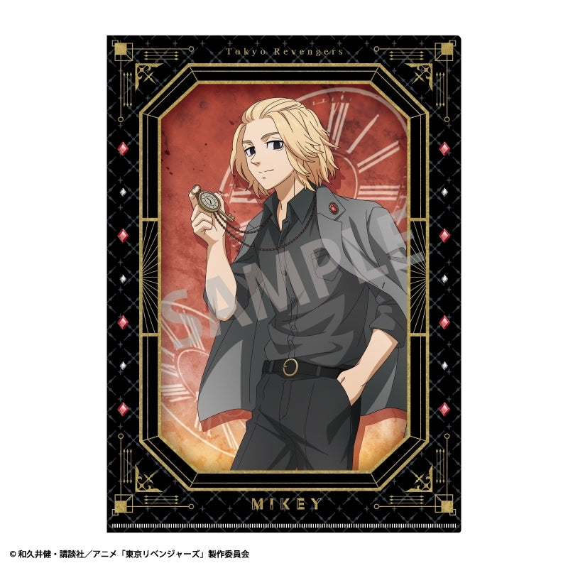 (Goods - Clear File) Tokyo Revengers A4 Single Clear File Manjiro Sano/Izana Kurokawa Monochrome x Pocket Watch Outfit