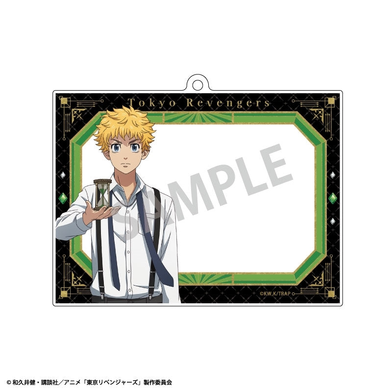 (Goods - Keychain) Tokyo Revengers Photo Frame Acrylic Keychain Takemichi Hanagaki Monochrome x Pocket Watch Outfit