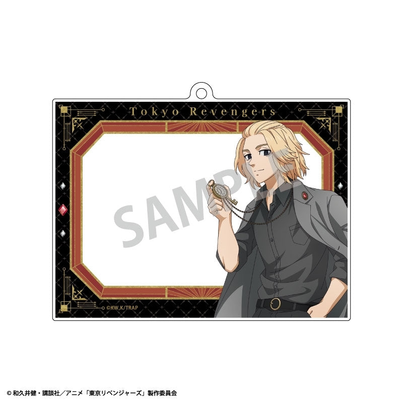 (Goods - Keychain) Tokyo Revengers Photo Frame Acrylic Keychain Manjiro Sano Monochrome x Pocket Watch Outfit