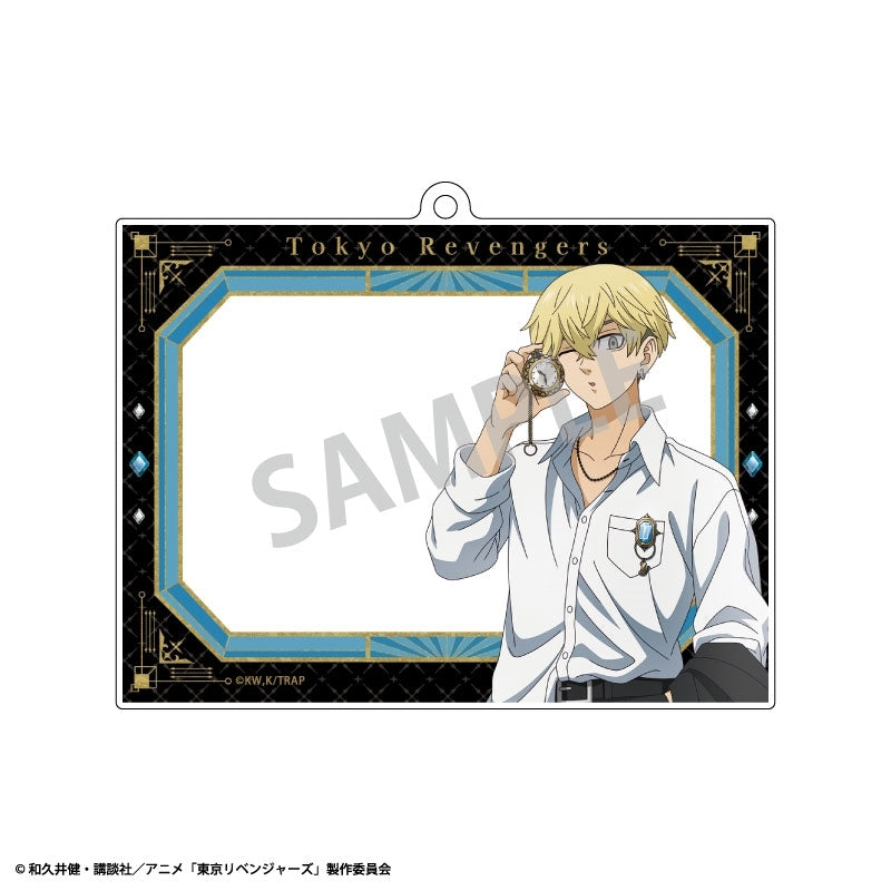 (Goods - Keychain) Tokyo Revengers Photo Frame Acrylic Keychain Chifuyu Matsuno Monochrome x Pocket Watch Outfit
