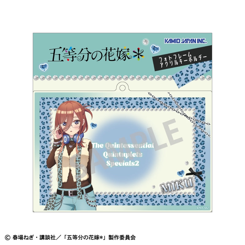 (Goods - Keychain) The Quintessential Quintuplets＊ Photo Frame Keychain Miku Nakano/Mint Chocolate GAL