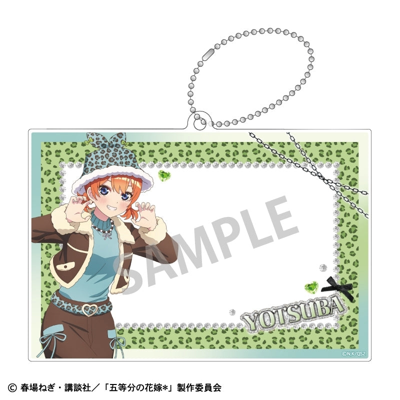 (Goods - Keychain) The Quintessential Quintuplets＊ Photo Frame Keychain Yotsuba Nakano/Mint Chocolate GAL