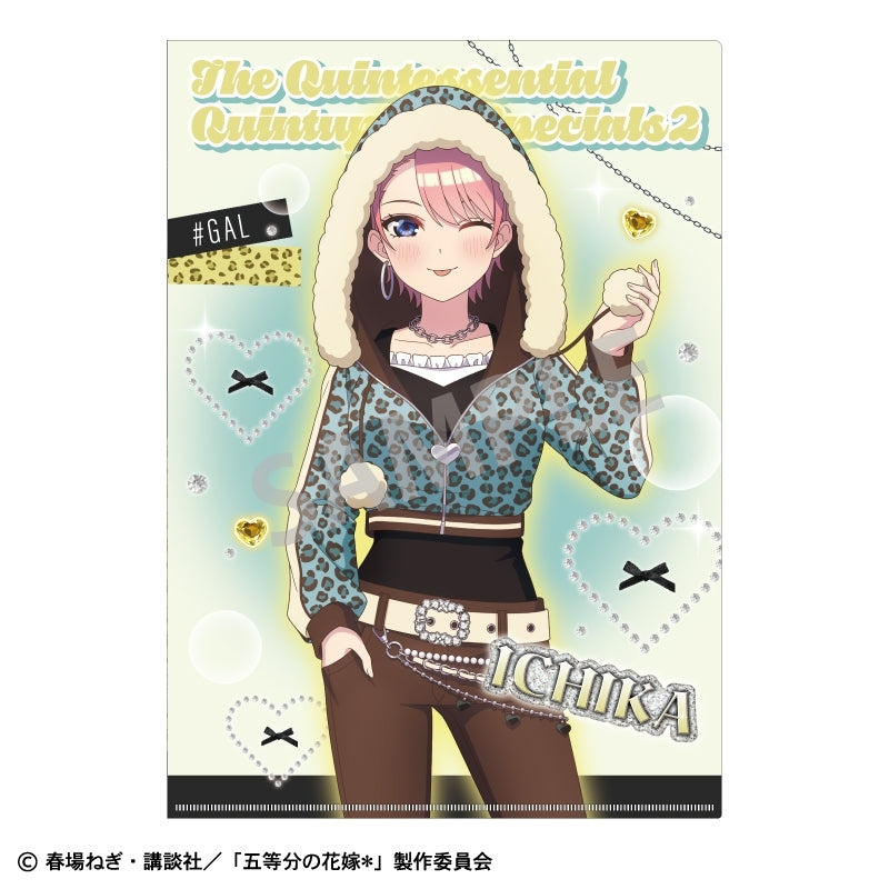 (Goods - Clear File) The Quintessential Quintuplets＊ A4 Single Clear File Ichika Nakano/Mint Chocolate GAL