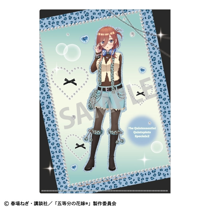 (Goods - Clear File) The Quintessential Quintuplets＊ A4 Single Clear File Miku Nakano/Mint Chocolate GAL