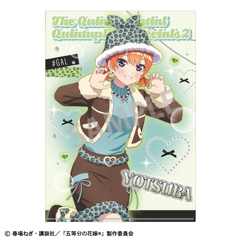(Goods - Clear File) The Quintessential Quintuplets＊ A4 Single Clear File Yotsuba Nakano/Mint Chocolate GAL