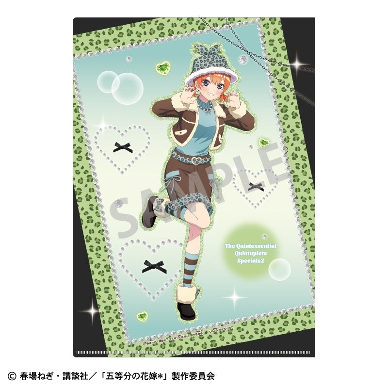 (Goods - Clear File) The Quintessential Quintuplets＊ A4 Single Clear File Yotsuba Nakano/Mint Chocolate GAL