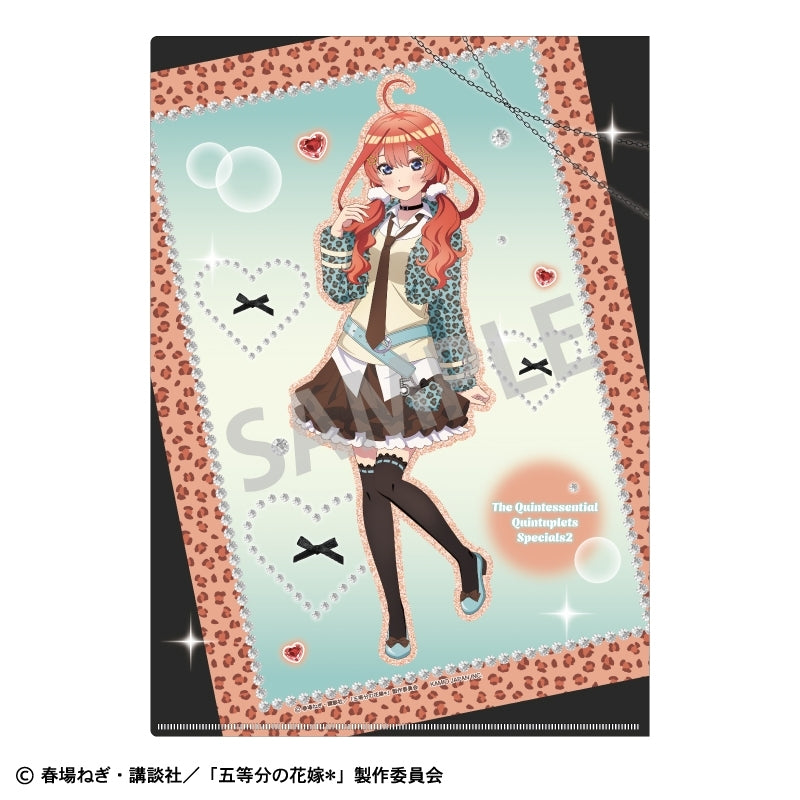 (Goods - Clear File) The Quintessential Quintuplets＊ A4 Single Clear File Itsuki Nakano/Mint Chocolate GAL