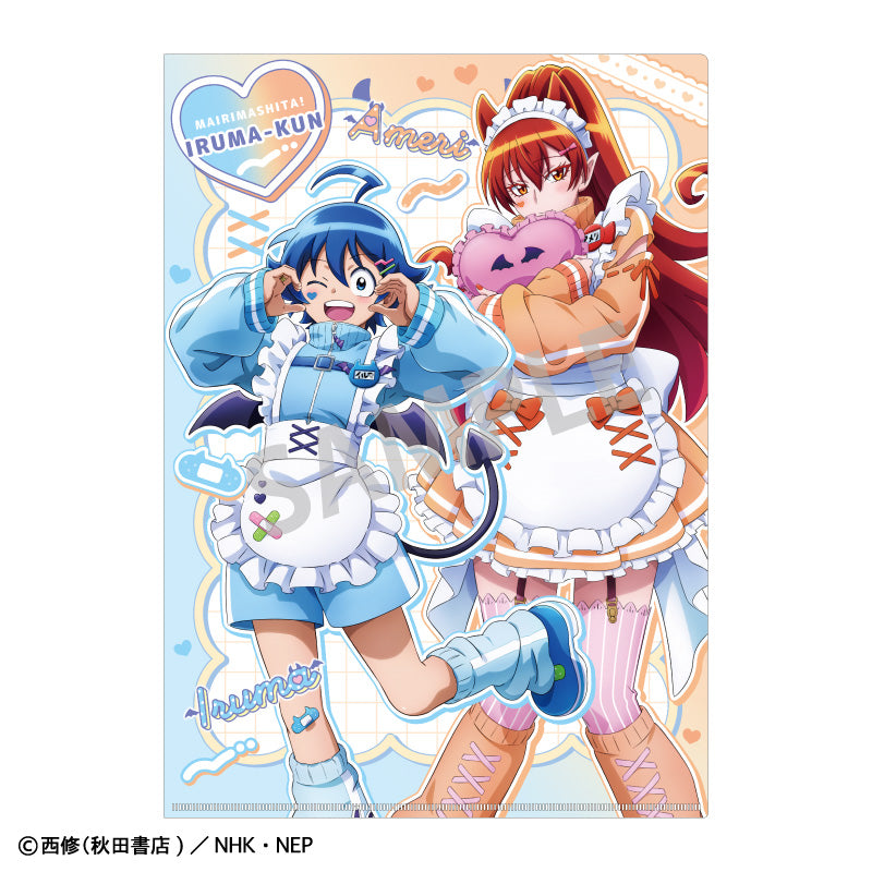 (Goods - Clear File) Welcome to Demon School! Iruma-kun A4 Single Clear File Iruma Suzuki & Ameri Azazel / Jersey Maid