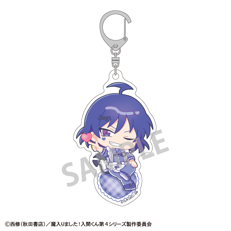 (1BOX=7)(Goods - Keychain) Welcome to Demon School! Iruma-kun Trading Acrylic Keychain / Jersey Maid Exclusive Art