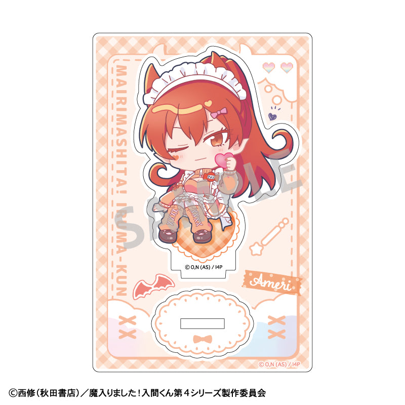 (Goods - Acrylic Stand) Welcome to Demon School! Iruma-kun Mini Acrylic Stand Ameri Azazel / Jersey Maid Exclusive Art