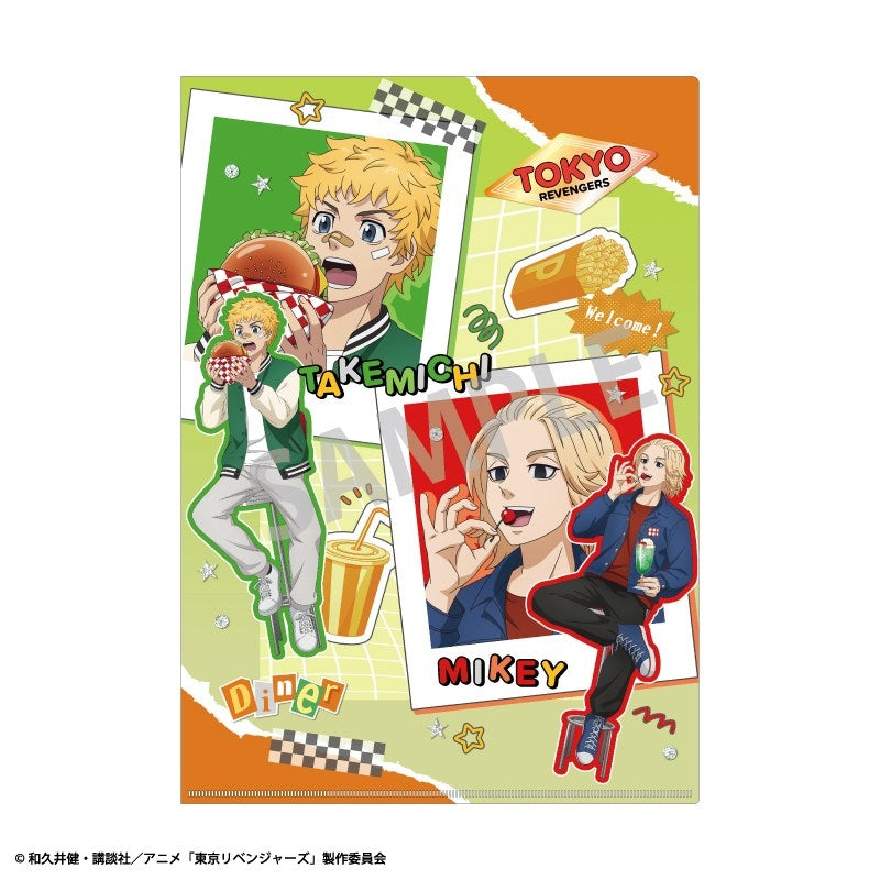 (Goods - Clear File) Tokyo Revengers A4 Single Clear File Takemichi Hanagaki & Manjiro Sano/Welcome diner