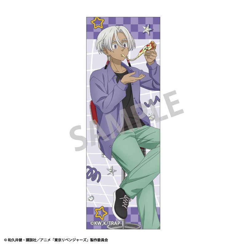 (Goods - Badge) Tokyo Revengers Long Square Button Badge Izana Kurokawa/Welcome diner