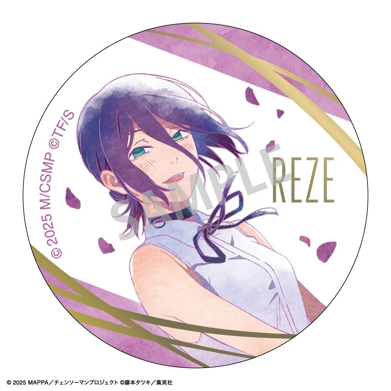 (1BOX=12)(Goods - Badge) Chainsaw Man – The Movie: Reze Arc Trading Foil-stamped Button Badge/Floating/KAMIANI TOUCH