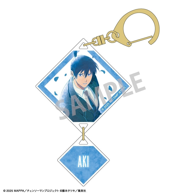 (Goods - Keychain) Chainsaw Man – The Movie: Reze Arc Two Piece Acrylic Keychain Aki Hayakawa/Floating/KAMIANI TOUCH