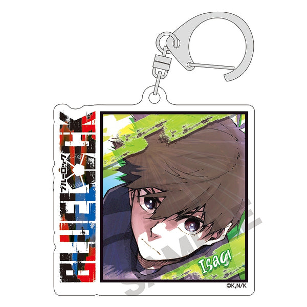 (1BOX=10)(Goods - Key Chain) Blue Lock Trading Acrylic Key Chain (Square)