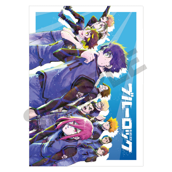 (Goods - Clear File) Blue Lock Single Pocket Clear File (Sky Blue)