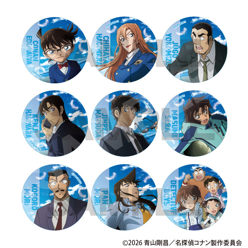 (1BOX=9)(Goods - Badge) Detective Conan Trading Button Badge The Movie 2026