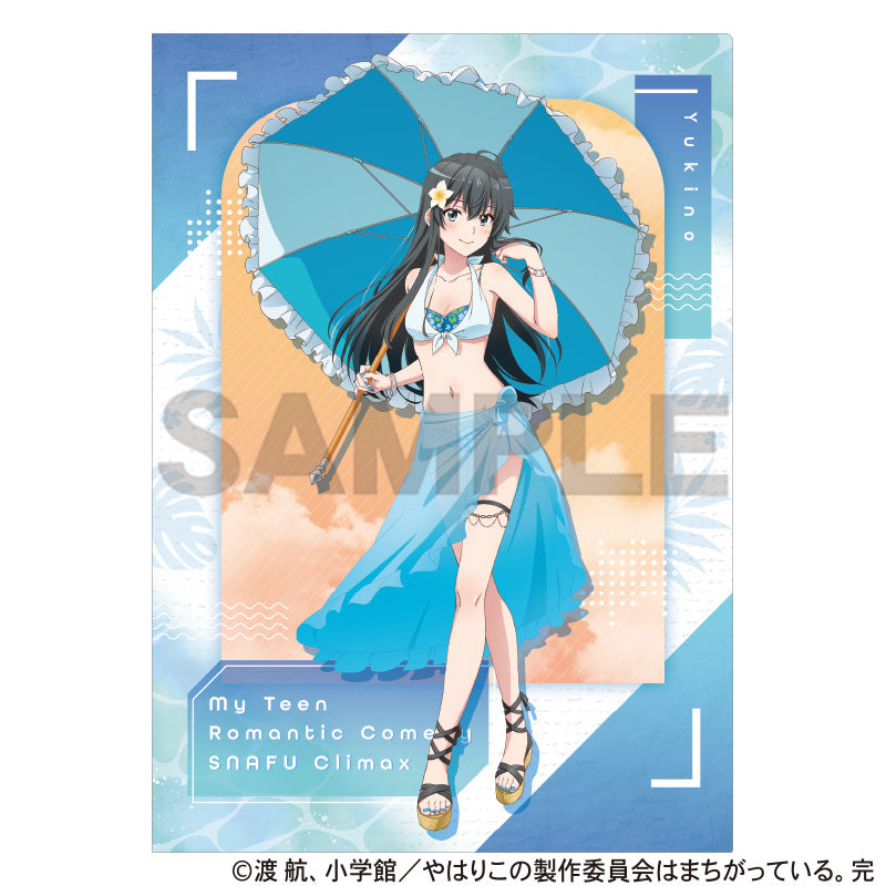 (Goods - Clear File) My Teen Romantic Comedy SNAFU Single Clear File Yukino Yukinoshita (Swimsuit Parasol)