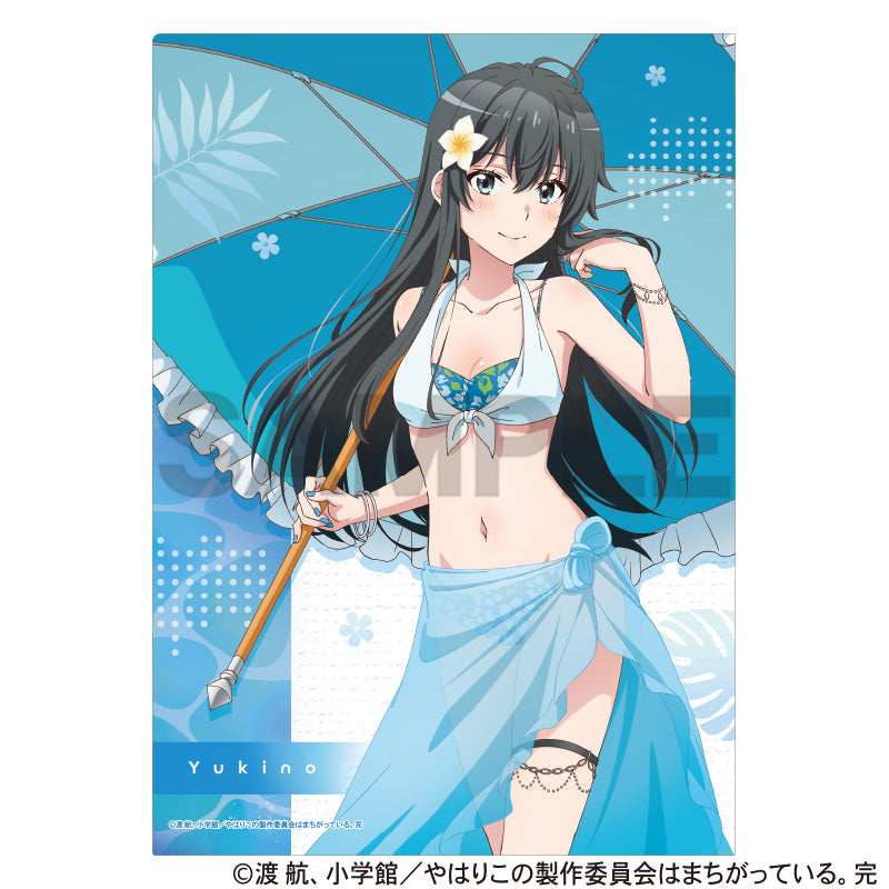 (Goods - Clear File) My Teen Romantic Comedy SNAFU Single Clear File Yukino Yukinoshita (Swimsuit Parasol)