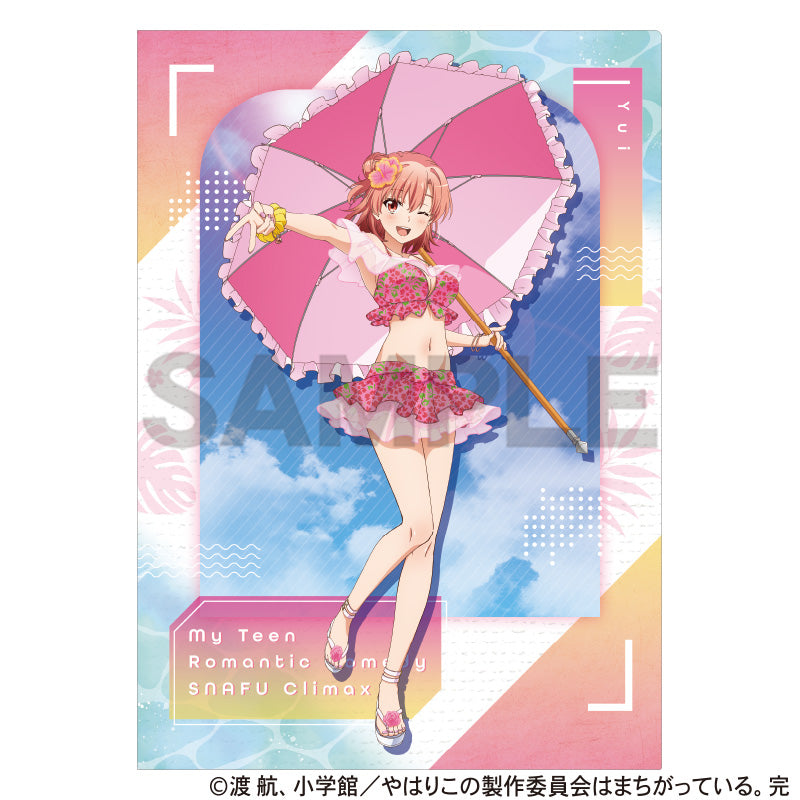 (Goods - Clear File) My Teen Romantic Comedy SNAFU Single Clear File Yui Yuigahama (Swimsuit Parasol)