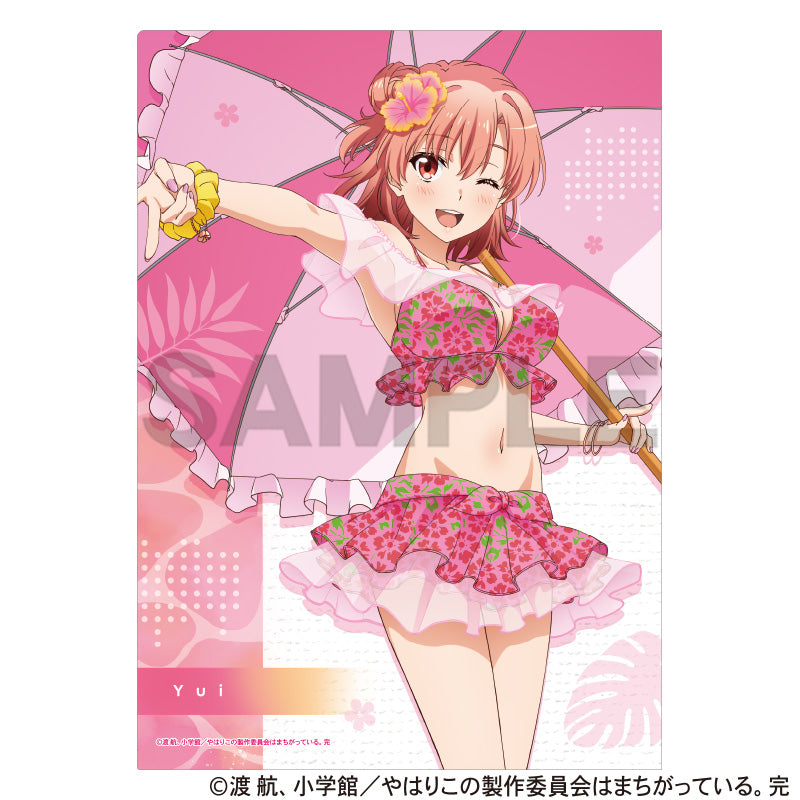 (Goods - Clear File) My Teen Romantic Comedy SNAFU Single Clear File Yui Yuigahama (Swimsuit Parasol)