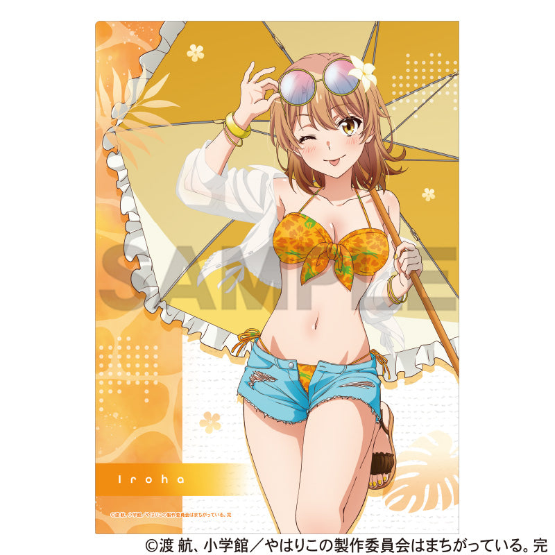 (Goods - Clear File) My Teen Romantic Comedy SNAFU Single Clear File Iroha Isshiki (Swimsuit Parasol)